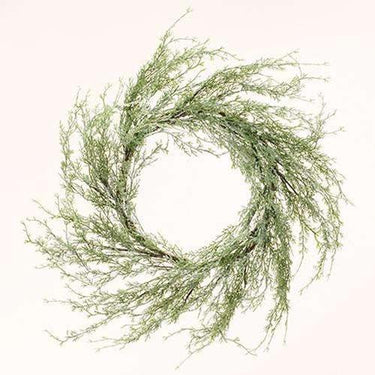Ice Glazed Cedar Wreath, 24